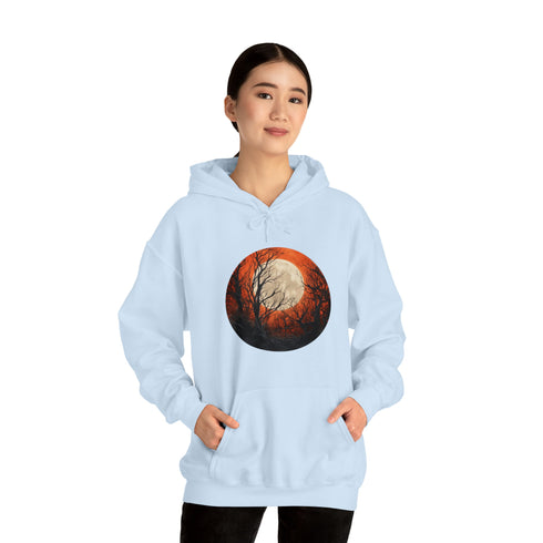 Halloween Harvest Moon - Graphic Hooded Sweatshirt